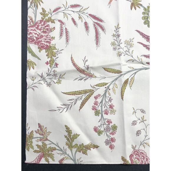 Edith's Reverie Floral Cotton Print Antique Fabric BRUNSCHWIG & FILS Sample - Picture 4 of 9